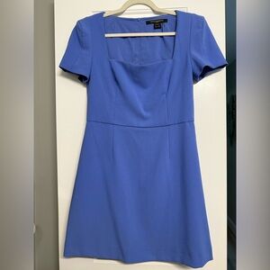 French Connection Whisper Short Sleeve Mini Dress in Baja Blue size 8